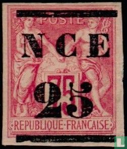 Peace and trade, with overprint  