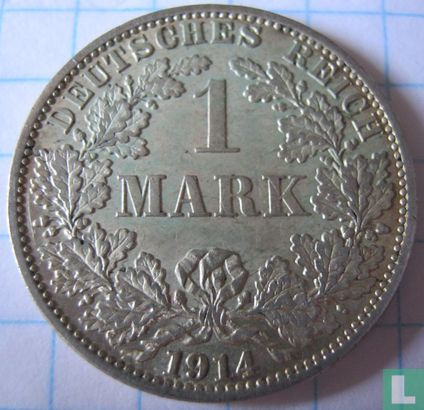 German Empire 1 mark 1914 (A) - Image 1