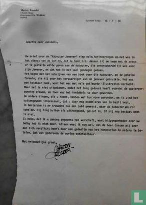 Originele Brief Marten Toonder - Bild 1