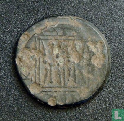 Dyrrhachium, Illyria, AE Drachma, 200-30 BC, Magistrates Monoynios and Damenos - Image 2