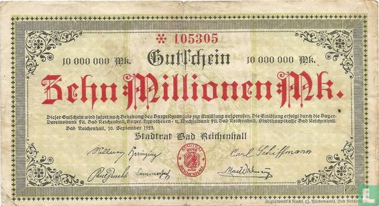Bad Reichenhall 10 Miljoen Mark