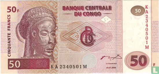 Congo 50 francs  - Afbeelding 1