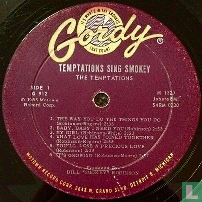 The Temptations Sing Smokey - Bild 3