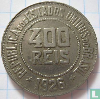 Brazilië 400 réis 1926 - Afbeelding 1