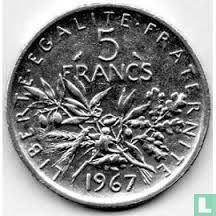 Frankrijk 5 francs 1967 - Afbeelding 1