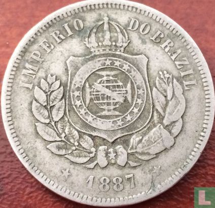 Brazilië 200 réis 1887 - Afbeelding 1