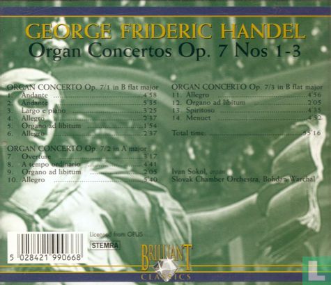 George Frideric Händel: Organ Concertos Op. 7 Nos 1-3 - Afbeelding 2