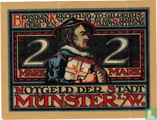 Munster, Stadt - 2 Mark (3) 1921 - Image 1