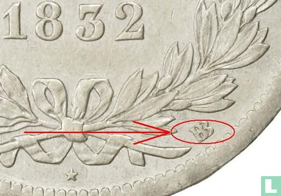 France 5 francs 1832 (BB) - Image 3