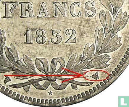 France 5 francs 1832 (W) - Image 3