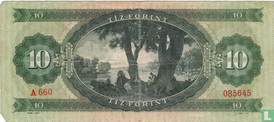 Hongarije 10 Forint 1969 - Afbeelding 2