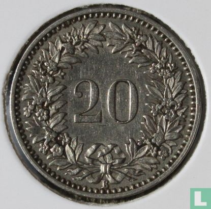 Suisse 20 rappen 1881 - Image 2