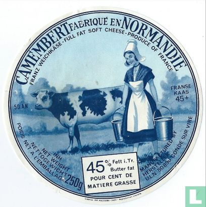Camembert fabriqué en Normandie