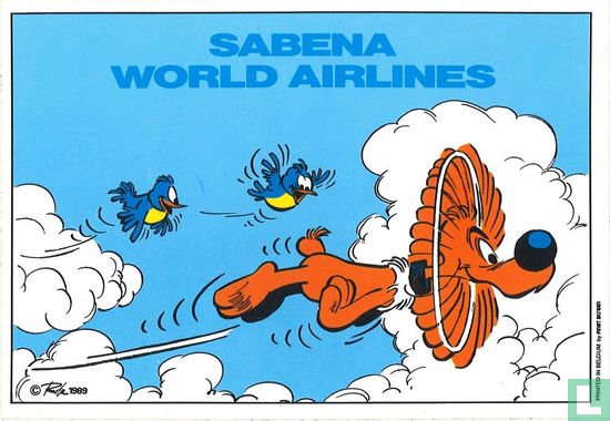 Sabena world airlines [Billie flapperend met oren]