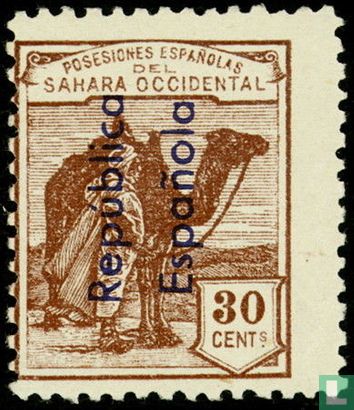 Native with dromedary with overprint