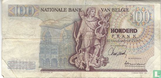 Belgien 100 Frank 1965 - Bild 2