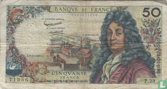 50 Francs  - Afbeelding 1