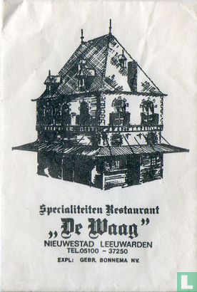 Specialiteiten Restaurant "De Waag" - Image 1