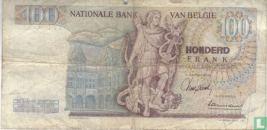 België 100 Frank 1968 - Afbeelding 2