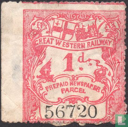 Great Western Railway Newspaper Parcel Stamp 56720