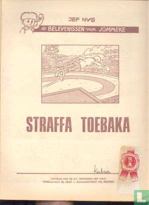 Straffa Toebaka - Afbeelding 3