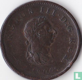 United Kingdom ½ penny 1806 (with 3 berries) - Image 1