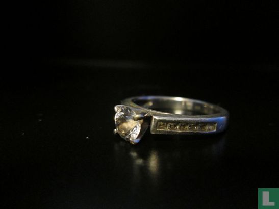 Zilveren Ring, Met Zirkonia Stenen - Image 2