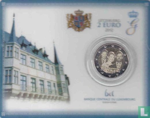 Luxemburg 2 Euro 2012 (Coincard) "Royal Wedding of Prince Guillaume and Countess Stéphanie de Lannoy" - Bild 1