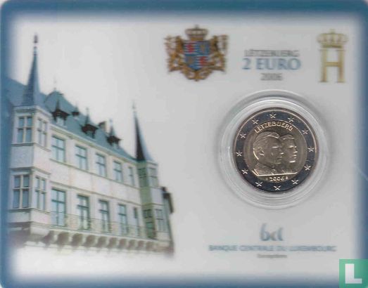 Luxemburg 2 Euro 2006 (Coincard) "25th Birthday of Prince Guillaume" - Bild 1