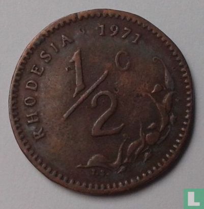 Rhodesia ½ cent 1971 - Image 1