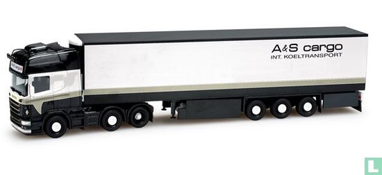 Scania R TL refrigerated box semitrailer 'A&S' (NL)