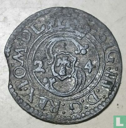 Lituanie 2 denari 1624 (Wilno)  - Image 1