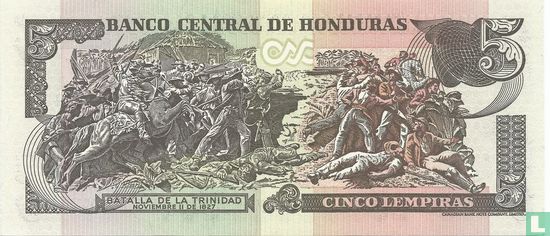 Honduras 5 lempiras 2004 - Image 2
