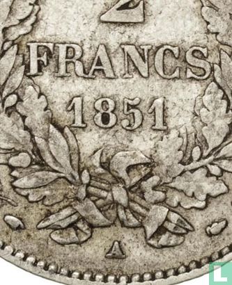Frankrijk 2 francs 1851 - Afbeelding 3