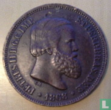 Brazil 10 réis 1868 - Image 1