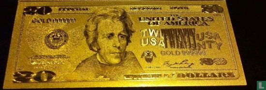 USA  20 dollars (Gold-layered)  1934 - Image 1