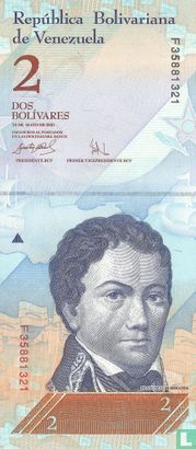 Venezuela 2 Bolívares 2007 (P88b) - Image 1