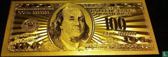 Verenigde Staten 100 dollar 1934 (Gold-Layered) - Afbeelding 1