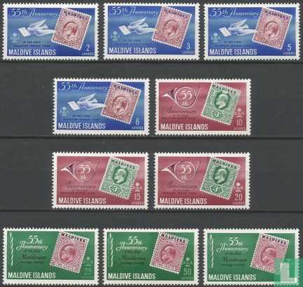 55 stamps