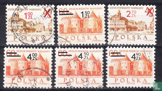 700 years Warsaw, with overprint