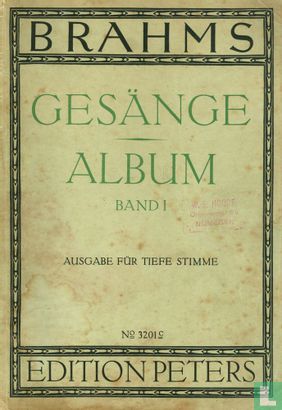 Brahms Gesänge Album Band 1 - Afbeelding 1