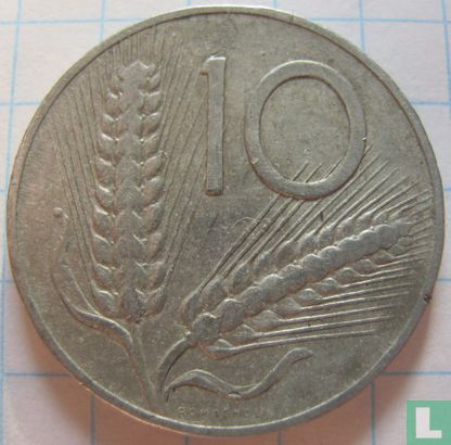 Italie 10 lire 1954 - Image 2