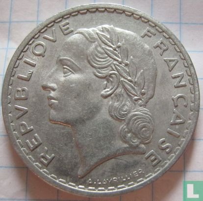 Frankrijk 5 francs 1949 (B) - Afbeelding 2