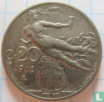 Italie 20 centesimi 1912 - Image 1