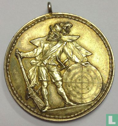 Germany  "Treff" Shooting Club - "King" (for the day) Medal  1898 - Image 2