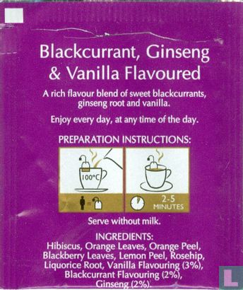 Blackcurrant, Ginseng & Vanilla Flavoured - Afbeelding 2