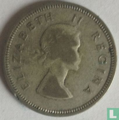 Afrique du Sud 2 shillings 1957 - Image 2