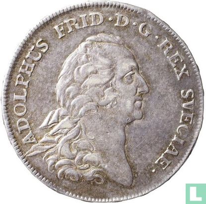 Zweden 1 riksdaler 1756 - Afbeelding 2