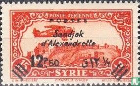 Overprint on stamps Syria