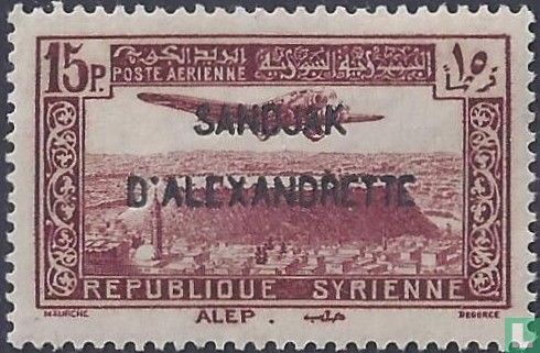 Overprint on airmail stamps  